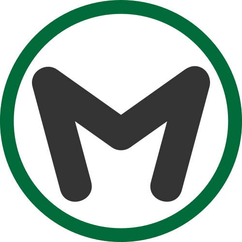 綠色字母M矢量logo圖標 logo png