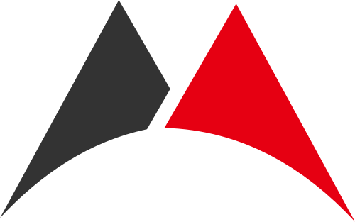 紅色黑色字母M矢量logo圖標 logo png