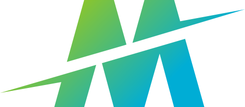 M字母漸變圖形 logo png